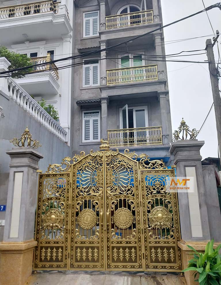 Mẫu cổng nhôm đúc 15 Cổng nhôm đúc